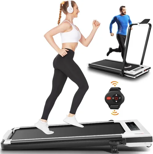 Vista 10 de ANCHEER Walking Pad with Incline - Under Desk Treadmill with Handle Bar