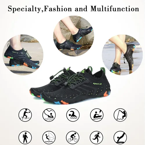 Vista 7 de Mishansha - Zapatos de agua para hombres y mujeres secado rápido para natación buceo surf deportes acuáticos piscina playa senderismo yoga