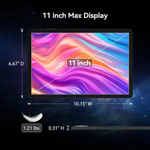 Vista 6 de Tablet de 11 pulgadas, tableta Android 15 2026 con 16 GB de RAM 128 GB ROM 1 TB expandible Octa-Core, tabletas WiFi 5G, tabletas 2 en 1 con teclado