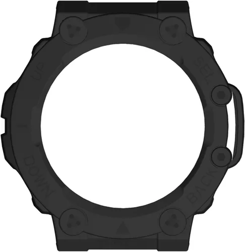 Vista 3 de Funda para Amazfit T-Rex 2, a prueba de golpes, funda protectora de TPU duradera, accesorios para Amazfit T Rex 2 Smartwatch (negro)