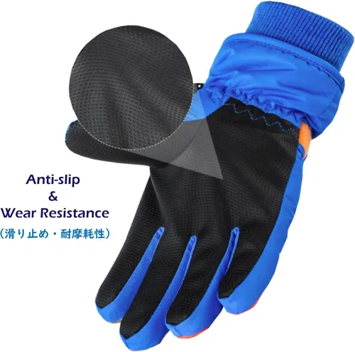 Vista 5 de TRIWONDER Guantes de esquí para niños y niñas, para invierno, para clima frío, resistente al viento, cálidos, para snowboard y deportes