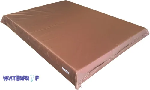 Vista 2 de Funda externa duradera de lona negra, impermeable, terapéutica, ortopédica, 100 % sólida, verdadera densa, refrescante, azul, almohadilla de espuma