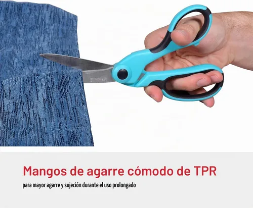 Vista 5 de Singer serie de tijeras profesionales de 8-1/2 pulgadas inclinadas y resistentes