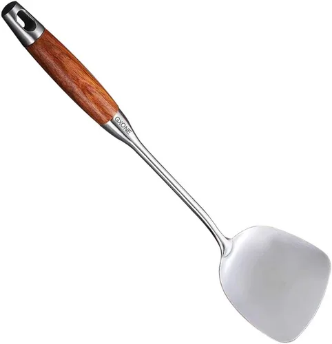 Vista 16 de Cuchara de Cocina, Cucharas Grandes de Servir de Acero Inoxidable 304, Plata/31,9 cm
