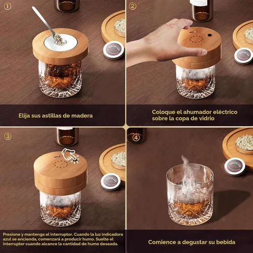 Vista 7 de Kit de ahumador de whisky eléctrico