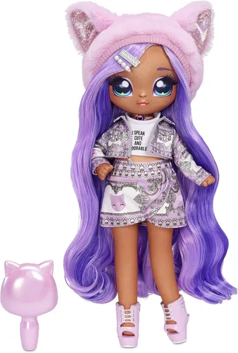 Vista 2 de Na Na Na Surprise Family Fashion Dolls Multipack - 2 muñecas, gatito para mascotas, accesorios