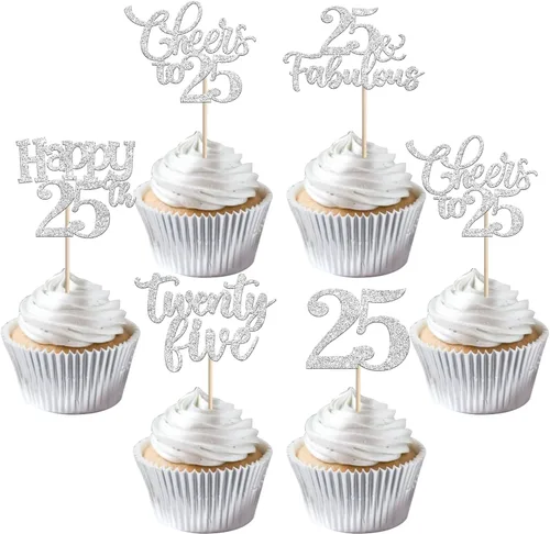 Vista 20 de 30 piezas de adornos para cupcakes de 12 cumpleaños feliz, brillantes doce, hola 12, felicitaciones a 12 años, adornos para cupcakes, 12