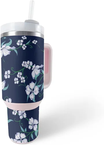 Vista 7 de MightySkins Skin - Vaso de vinilo compatible con Stanley The Quencher H2.0 FlowState de 40 onzas, mosaico de cebra, protectora, duradera y única