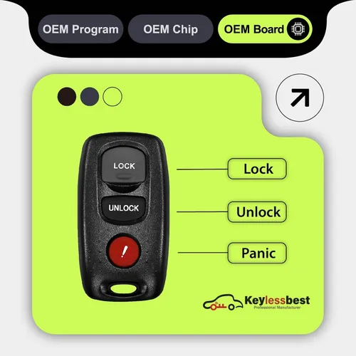 Vista 4 de Repuesto para Mazda 3 Key Fob 2007 2008 2009 Control remoto KPU41794 3 botones 313.8MHz