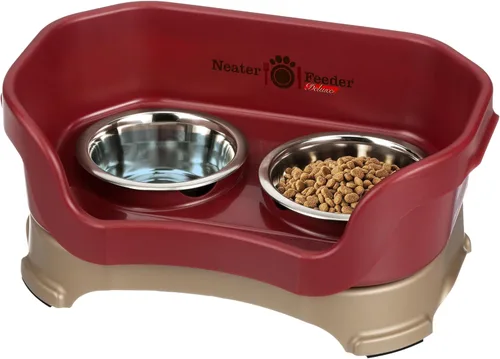Vista 17 de Neater Pet Brands Neater Feeder Deluxe Cuencos para Perros Elevad os a Prueba de Derrames para Perros Pequeños Menos de 19 lbs, Fabricado en EE.UU.