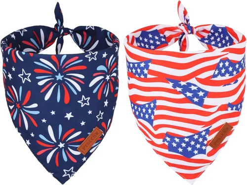 Vista 17 de PTDECOR Bandana de Navidad para perro, diseño de muñeco de nieve de Papá Noel, bufanda reversible para mascotas, diseño de triángulo rosa