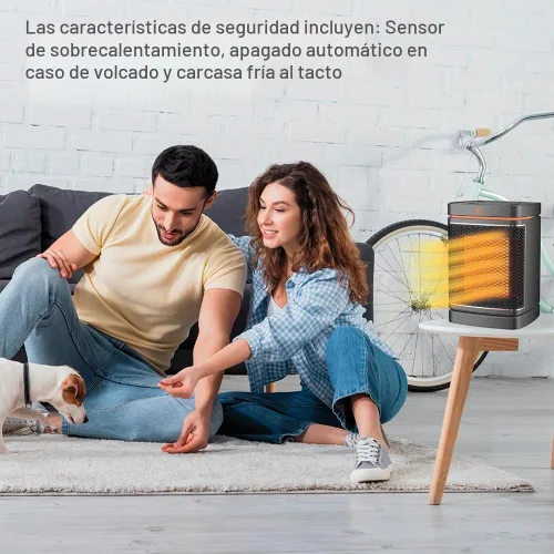 Vista 7 de Ontel Handy Heater - Calentador de espacio de núcleo de cobre de 1500 W Calentador de cerámica con termostato ajustable Pequeño calentador