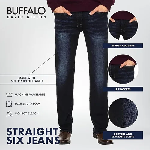 Vista 6 de Buffalo David Bitton Jeans Straight Six para hombre