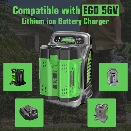 Vista 4 de 2 paquetes de repuesto de 5.0Ah para batería EGO 56V BA2800T BA4200T