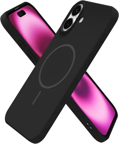 Vista 135 de Oakxco Funda de Silicona Mag Safe para iPhone 12 Pro Max, Funda Magnética Delgada y Fina Compatible con Carga Inalámbrica MagSafe, Bonita Funda