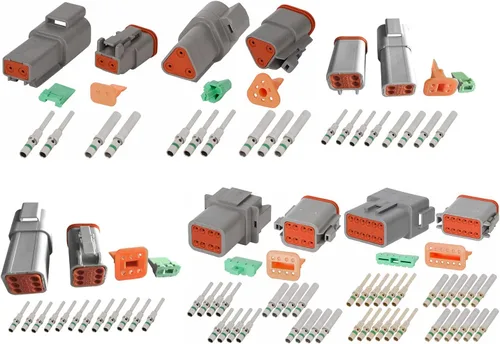 Vista 5 de FridayParts DT Deutsch Kit de conectores impermeables con contactos sólidos de 14 AWG (1 juego de 2/3/4/6 pines)