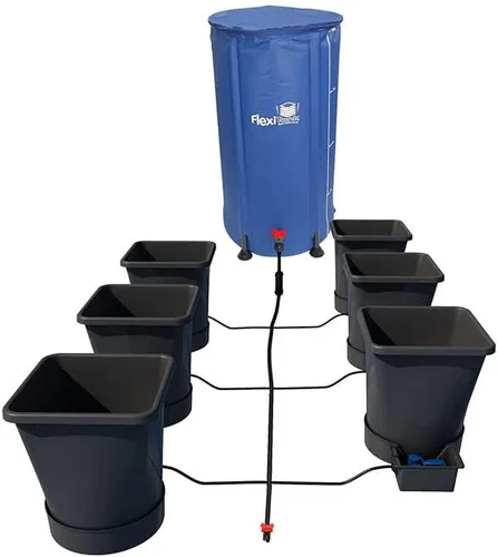 Vista 12 de AutoPot Sistema de 12 ollas XL con macetas de plástico de 6.6 galones y FlexiTank de 60 galones, sistema hidropónico de riego automático alimentado