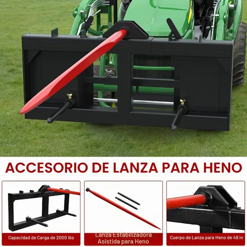 Vista 3 de YITAMOTOR Accesorio de lanza de heno de 49 pulgadas, fijación rápida