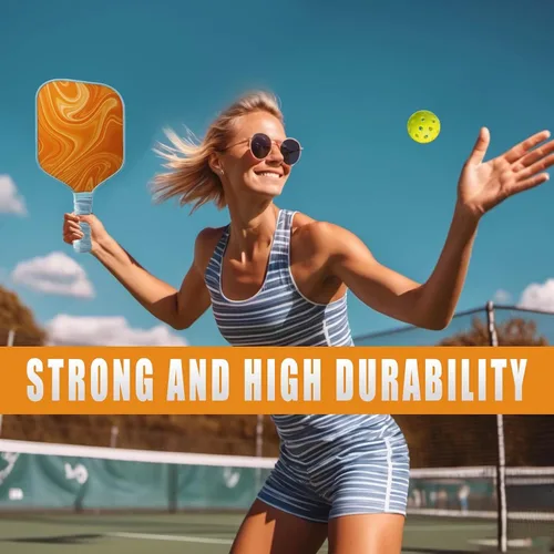 Vista 3 de FASIUCHOI Paquete de 6 pelotas de pickleball con 40 agujeros, pelotas de pickleball de alta durabilidad, pelotas de pickleball para exteriores