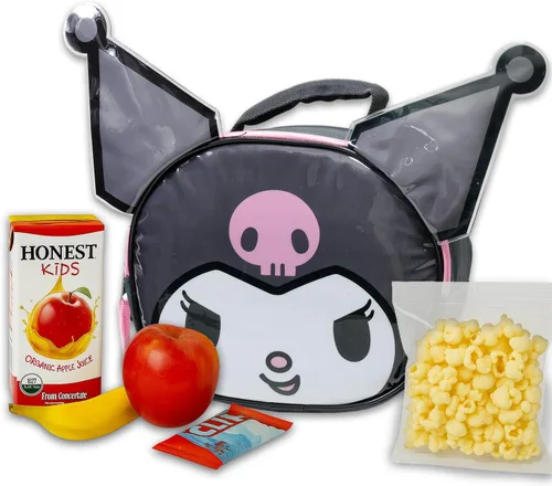 Vista 5 de Hello Kitty and Friends Backpack and Lunchbox - Bundle with 16” Sanrio Backpack, Lunch Bag Featuring My Melody & Kuromi Plus Water Bottle, Stickers