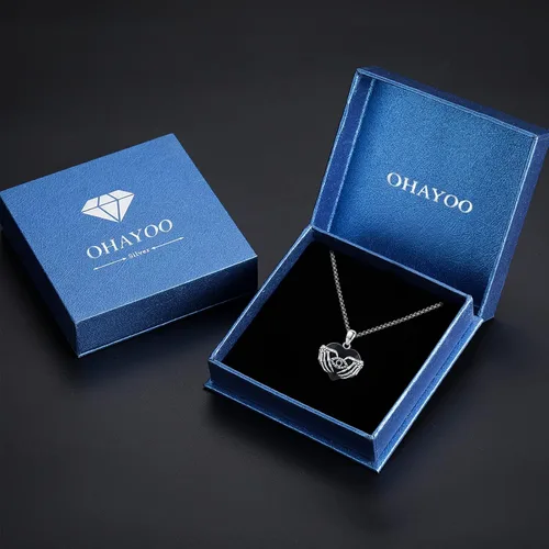 Vista 7 de MEDWISE Heart Necklace for Women 925 Sterling Silver Heart Necklace Jewelry Gifts for Women Wife