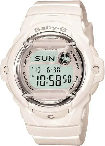 Vista 4 de Casio DW9052 Series Women's Digital Watch Baby-G 100 SEC Stop Watch Countdown Timer LED Light 200M WR Shock Resistant Multi Alarm
