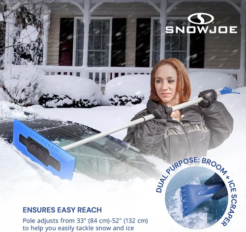 Vista 5 de Snow Joe - SJBLZD Escoba para nieve con removedor de hielo, Negro, Negro