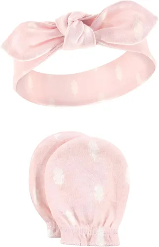 Vista 63 de Hudson Baby Conjunto de diadema de algodón y manoplas para rascar para bebé