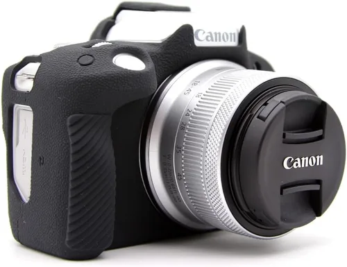 Vista 3 de Funda para Canon Eos R50, ultrafina, ligera, de goma, suave, de silicona, para Canon Eos R50 (negro)