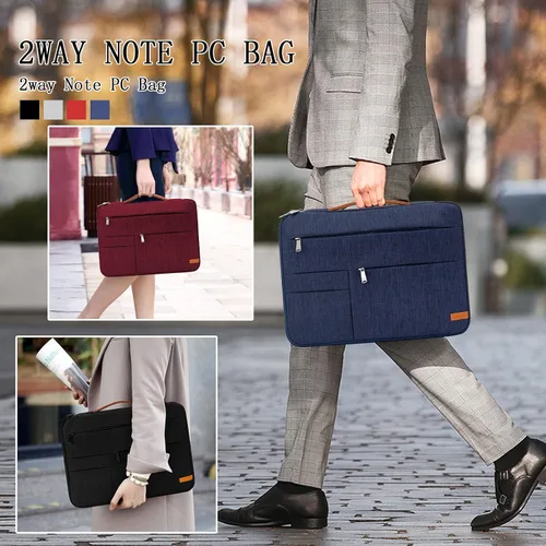 Vista 7 de KINGSLONG Funda para laptop de 13.3 pulgadas, bolsa delgada a prueba de golpes, funda de transporte para computadora compatible con MacBook Air/Pro