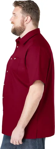 Vista 4 de KingSize - Camisa deportiva de bolsillos y mangas cortas para hombres grandes y altos