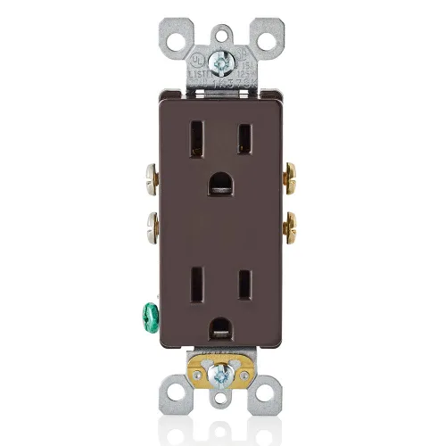 Vista 8 de Receptáculo Leviton doble de 15 A y 125 V, toma de tierra, Blanco, M02-5325-WMP, 125.00 volts 2-Blanco