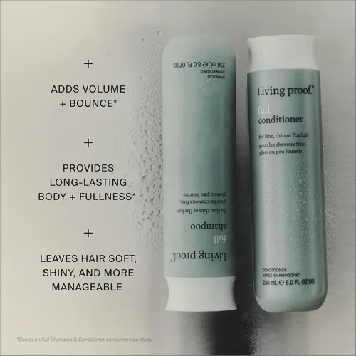Vista 5 de Living proof Acondicionador voluminizador e hidratante completo: añade volumen, suavidad, brillo, sin silicona, seguro para cabello teñido