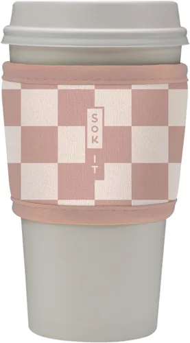 Vista 76 de Sok It HotSok Coffee & Tea - Funda de neopreno con aislamiento reutilizable (floral abstracto)