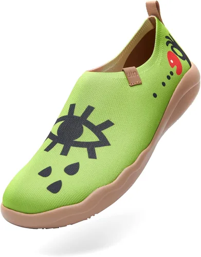 Vista 6 de UIN Mocasines para hombre, zapatos de viaje, sin cordones, de punto, casuales, ligeros, cómodos, de moda, zapatos deportivos Love Confession Toledo
