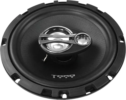 Vista 2 de Toro Audio F6 - Altavoces coaxiales de 3 vías para automóvil de 6.5 pulgadas Par de alta eficiencia de 120 W pico/60 W RMS, tweeters de 0.512 in