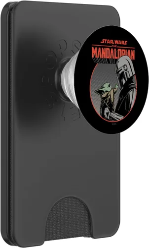 Vista 7 de Star Wars The Mandalorian Mando and the Child Retro PopSockets PopGrip: agarre intercambiable para teléfonos y tabletas