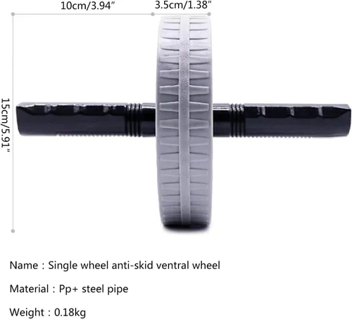 Vista 6 de Roller Wheel Abdominal Workout Roller Abdominal Muscle Trainer Fitness Equipment for Effective Workout