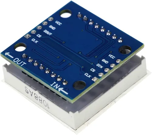 Vista 4 de HiLetgo 3 unids MAX7219 8x8 matriz de puntos LED módulo de pantalla 5V MCU control MAX7219 8 * 8 LED matriz de puntos kit de bricolaje