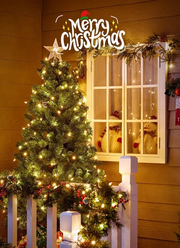 Vista 2 de Luces de Navidad LED Brightown, 39 pies de longitud, 100 luces LED con bombillas transparentes, 8 modos de iluminación, luces de hadas enchufables