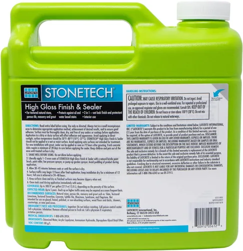 Vista 2 de StoneTech acabado sellador de alto brillo para piedra natural, loza y techada, 1 galón