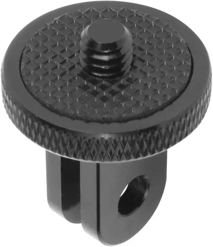 Vista 2 de Soporte de trípode de liberación rápida CNC de aluminio con interfaz base de hebilla de adaptador de 1/4 compatible con Hero 13/12/11, OSMO 360, ONE