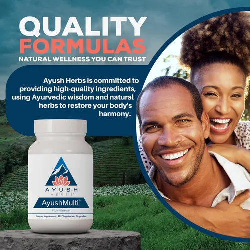 Vista 7 de Ayush Herbs Ayush Multi - Cápsulas multivitamínicas con yodo y zinc para hombres y mujeres, soporte diario de vitaminas y minerales para adultos, 90