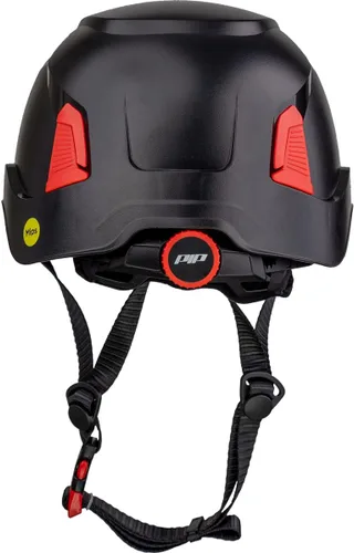 Vista 4 de PIP Casco de escalada industrial con ventilación Traverse con tecnología MIPS, carcasa de ABS, correa de barbilla de 4 puntos, ANSI II
