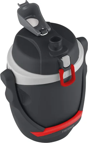 Vista 4 de Thermos Botella de hidratación con aislamiento de espuma de 64 onzas, color negro