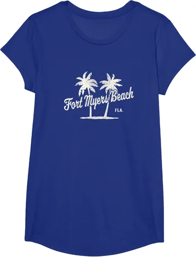 Vista 32 de Fort Myers Beach Florida Vintage 70s Palm Trees Graphic T-Shirt