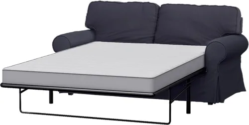 Vista 5 de Funda de repuesto para sofá cama de dos plazas Ektorp de algodón pesado, compatible únicamente con el sofá cama Ektorp de dos plazas de IKEA, una
