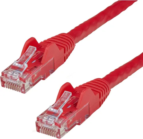Vista 5 de StarTech Cable Ethernet CAT6 de 6 pulgadas – Cable Ethernet CAT 6 Gigabit amarillo -650 MHz 100 W PoE RJ45 UTP Network/Patch Cord Snagless w/Strain