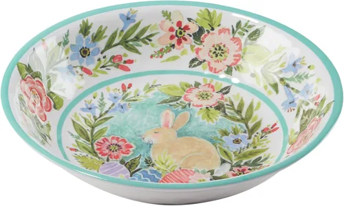 Vista 4 de Certified International Joy Of Easter - Juego de vajilla de melamina de 12 piezas, servicio para 4