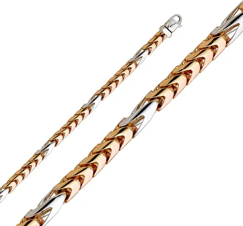 Vista 2 de 14k Solid Gold Assorted Artisan Hand Made Heavy Solid Chains and Bracelets (Select Options)